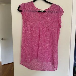 Joie Floral Pink Blouse (XS)